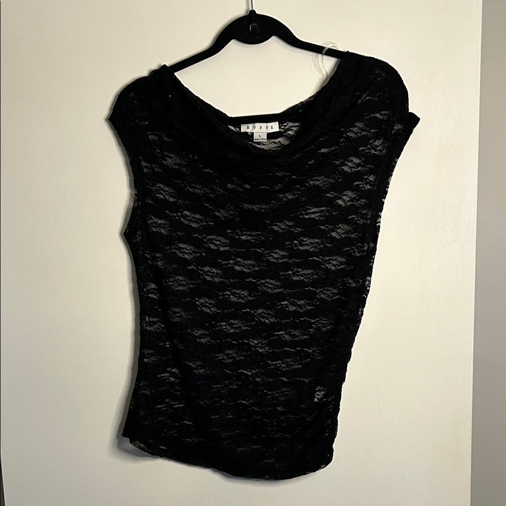 HYFVE Black Lace Top